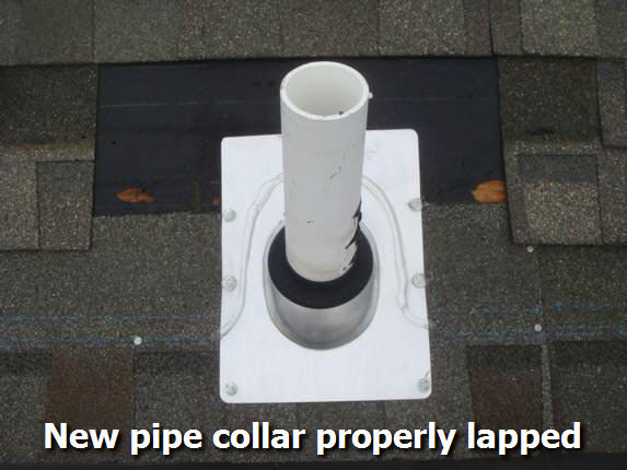 New aluminum and neoprene pipe collar