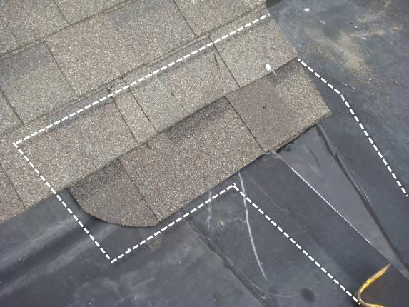 Roof shingle and EPDM joint integration