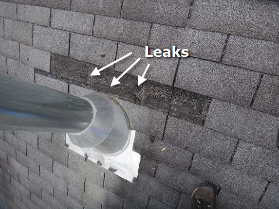 roof attic exhaust repair vent leaking pipe around bowie ventilation flashing md heater replace soffit fascia leaky areas collar