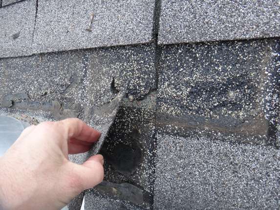 Torn and leaky shingles