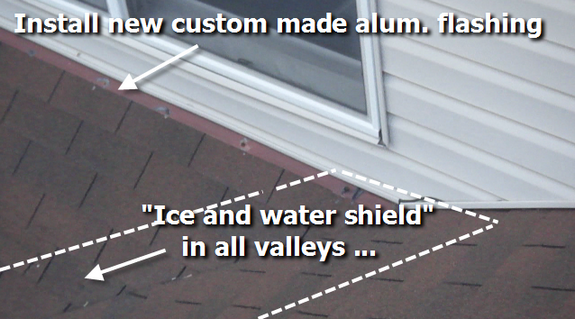 ice and water shield in roof valley