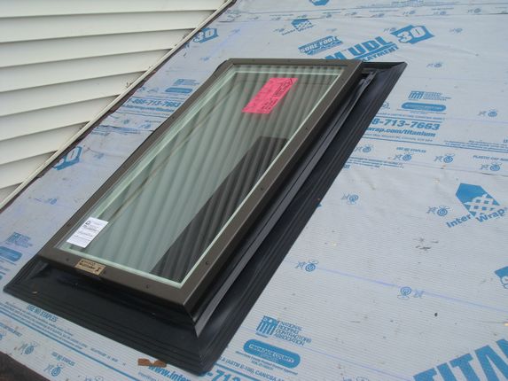 New WASCO Skylight secured and ready for shingles New WASCO Skylight secured and ready for shingles