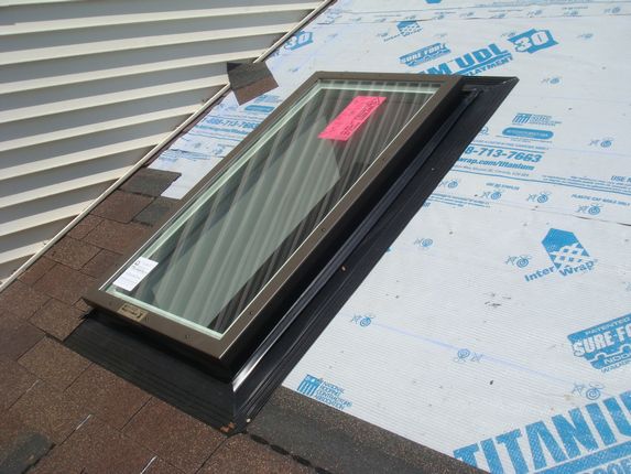 Skylight flashing integrates pefectly with new Certainteed Shingles Skylight flashing integrates pefectly with new Certainteed Shingles