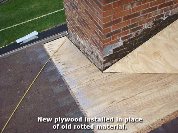 Replace Plywood Around Chimney Replace Plywood Around Chimney