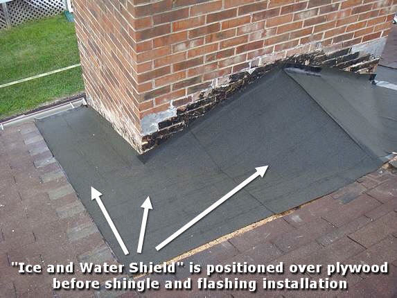Ice and Water Shield around chimney Ice and Water Shield around chimney