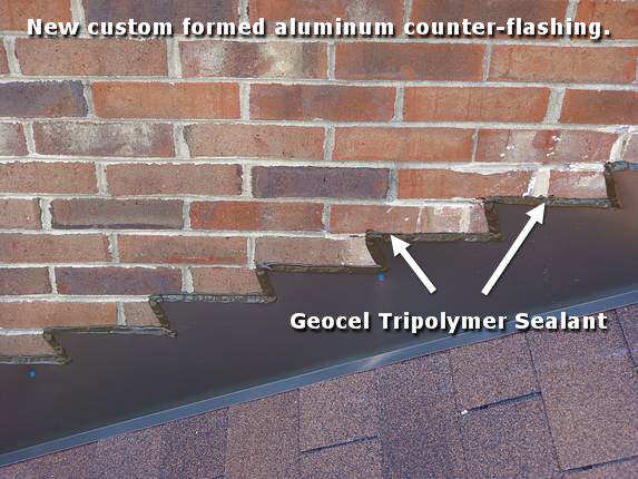 Flashing and Geocel Tripolymer Sealant