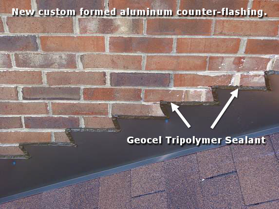 Flashing and Geocel Tripolymer Sealant Flashing and Geocel Tripolymer Sealant