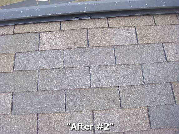 New shingles installed