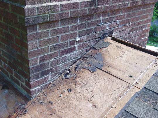 Chimney Flashing Leak