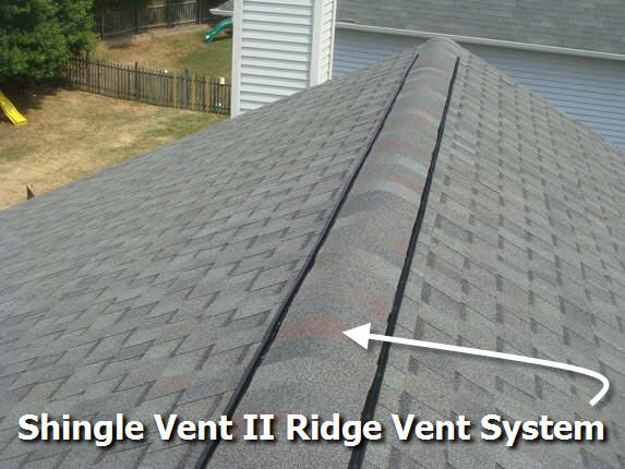 Shingle Vent II Ridge Vent Columbia Roof Job