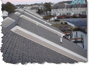 Maryland townhouse roof