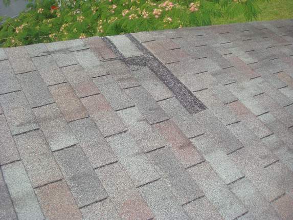 Leak from missing shingles