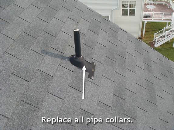 Replace pipe collars