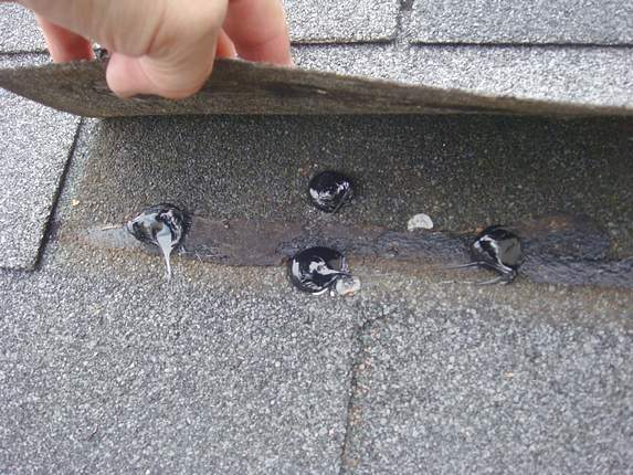 Seal down shingle tab