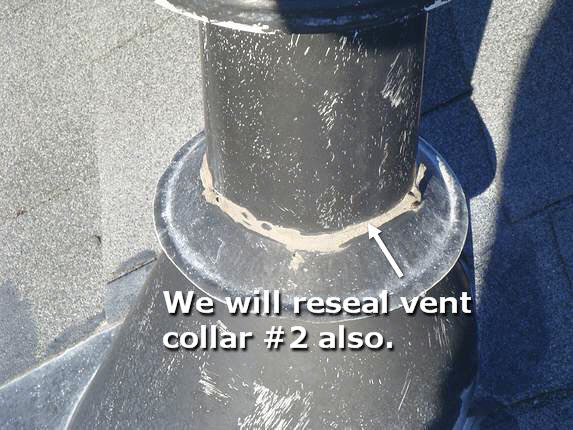 Reseal umbrella flashing