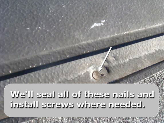 Seal all nails with Geocel