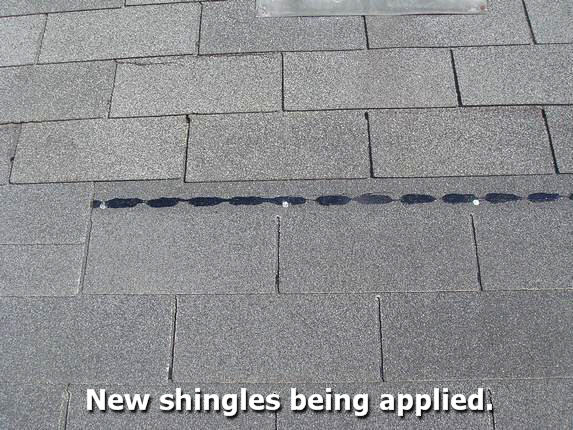 shingle properly applied