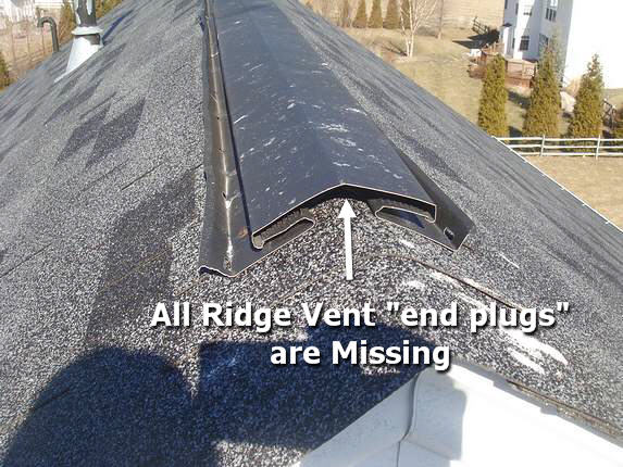 Big ridge vent leak