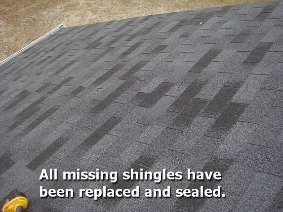 Md Roof repaired with new shingles