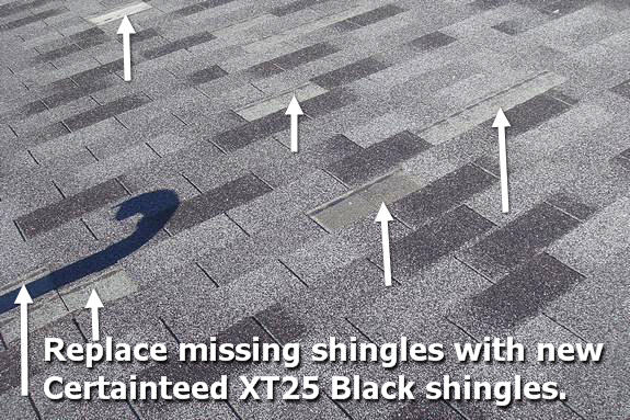 Certainteed 25 year shingle blow offs