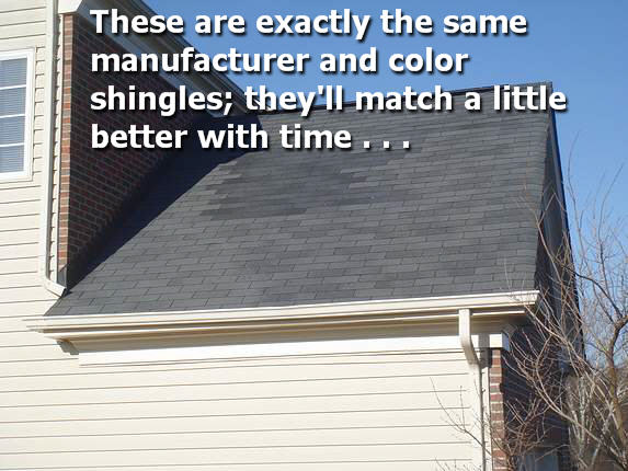 Moire Black shingle repair