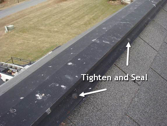 Tighten and Seal Metal Ridge Vent Tighten and Seal Metal Ridge Vent