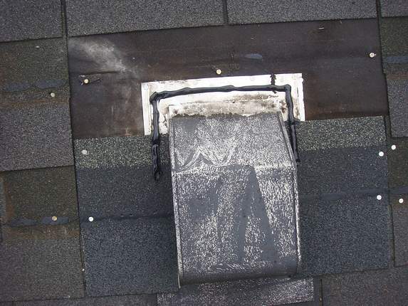 vent flashing and shingles