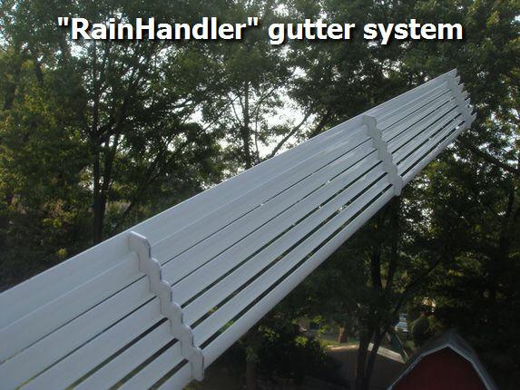 Rainhandler gutter dispersal system