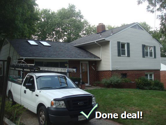 New Carrollton Md new roof installed