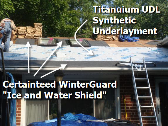 Titanium UDL underlayment installed