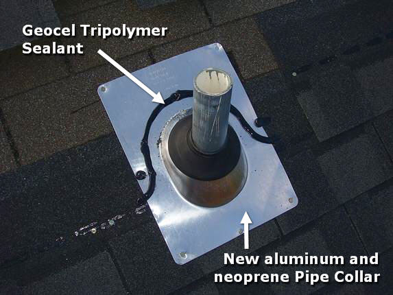 How to Install a Roof Pipe Collar