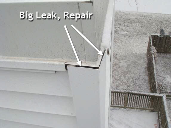 Seal siding corner post against leaks