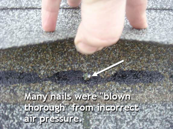 Remove roofing nails