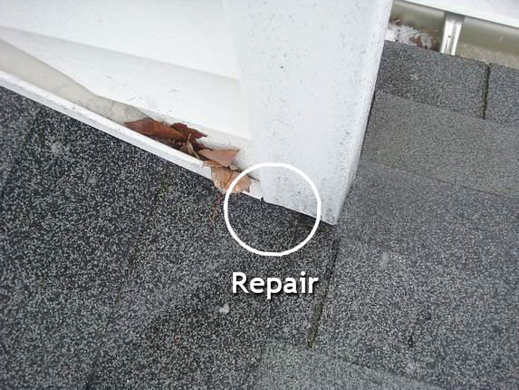 Repair step flashing