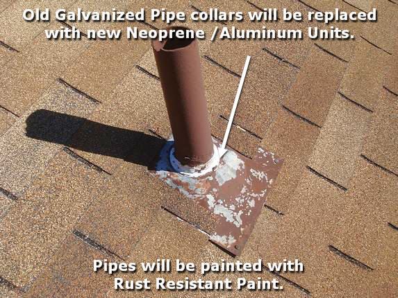 Pipe collar replacement by www.HomeRestorationsMD.com