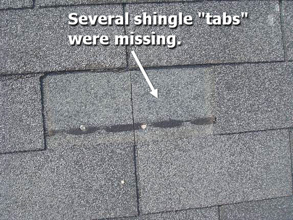 shingle roof leak