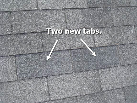 New repair shingles