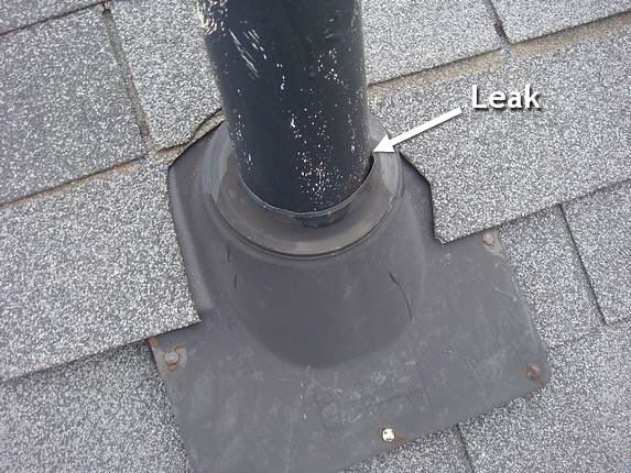 Roof pipe collar maintenance