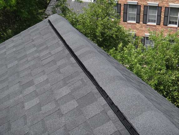 shingle over ridge vent 